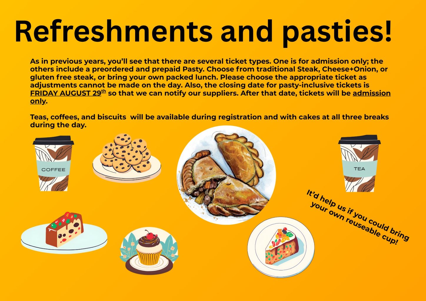 Order your BOAD pasties in advance!